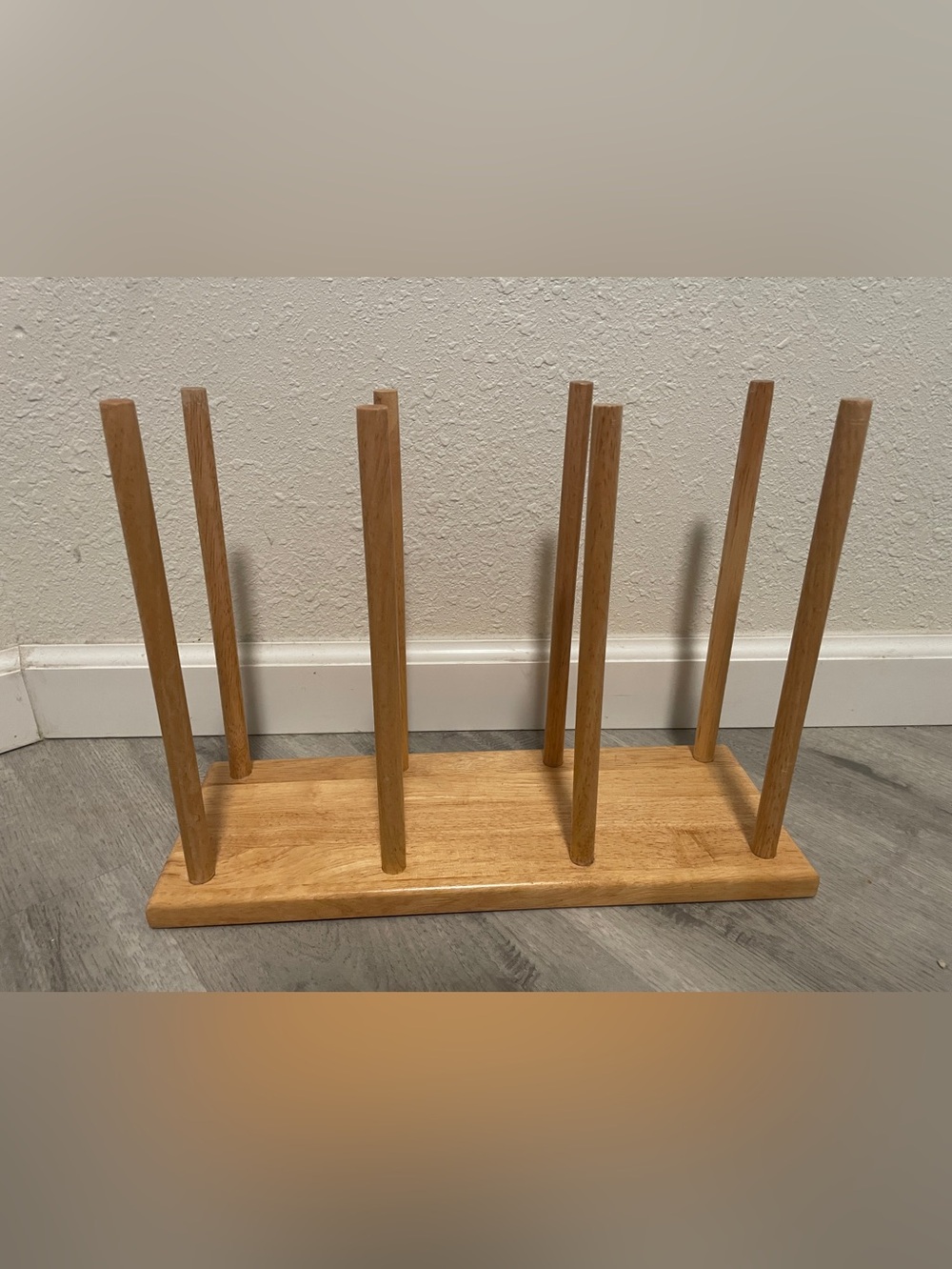 Solid Wood Puppet Display Storage Stand for 8 Puppets - Picture 2 of 4